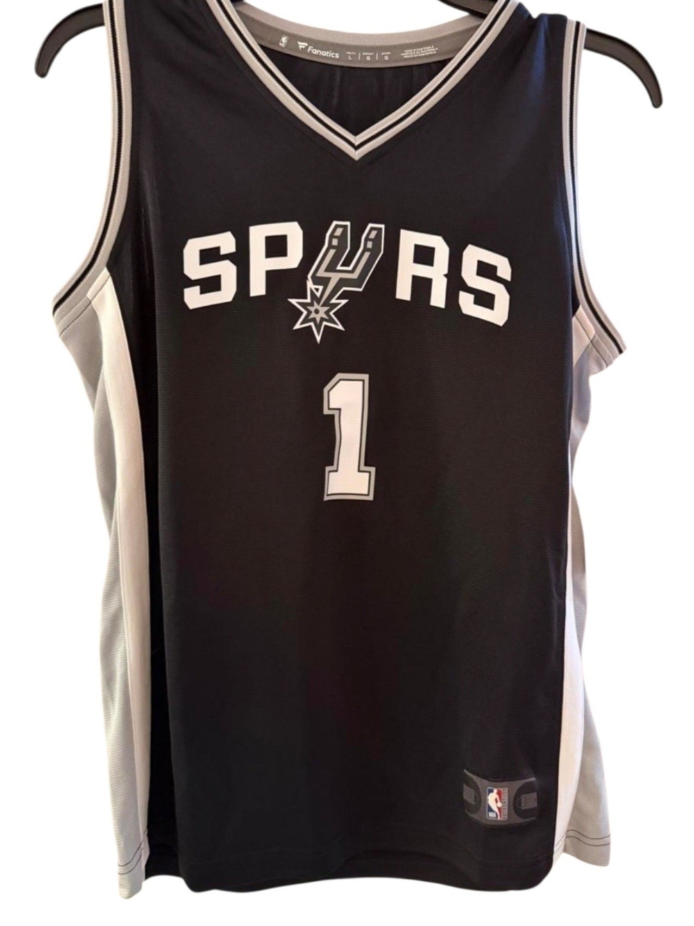 NWT Fanatics NBA San Antonio Spurs Victor Wembanyama Jersey Youth Sz Large